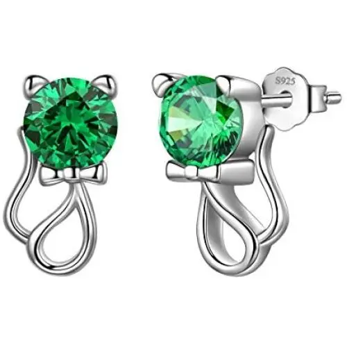 Aurora Tears 925 Sterling Silver Cat Necklace/Earrings Women Cute Animal Cats Jewelry Sets Crystal Cubic Zirconia Jewellery Aurora Tears 925 Sterling Silver Cat Necklace/Earrings Women Cute Animal Cats Jewelry Sets Crystal Cubic Zirconia Jewellery