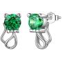 Aurora Tears 925 Sterling Silver Cat Necklace/Earrings Women Cute Animal Cats Jewelry Sets Crystal Cubic Zirconia Jewellery