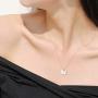 Initial Butterfly Necklace for Girls, 14K Gold Silver Rose Gold Filled Dainty Butterfly Pendant Choker Necklace Letter Initial Butterfly Necklace Personalized Butterfly Jewelry Gifts for Women Girls