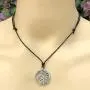 Celtic Knot Jewelry Crescent Moon Triquetra Pagan Magic Wicca Witchcraft Pewter Mens Womens Pendant Necklace Lucky Charm Protection Amulet Wealth Talisman Medallion for men women w Adjustable Cord