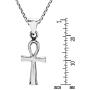 Mystic Egyptian ANKH Cross .925 Sterling Silver Pendant Necklace