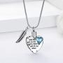 Heart Urn Necklace for Ashes Stainless Steel Cremation Jewelry for Ashes Keepsake Necklaces …