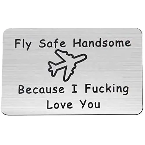 MAOFAED Fly Safe Keychain Pilot Gift Fly Safe Because i Fucking Love You Flight Attendant Gift Traveling Keychain Gift for Flight Staff Airline Worker MAOFAED Fly Safe Keychain Pilot Gift Fly Safe Because i Fucking Love You Flight Attendant Gift Traveling Keychain Gift for Flight Staff Airline Worker