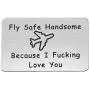 MAOFAED Fly Safe Keychain Pilot Gift Fly Safe Because i Fucking Love You Flight Attendant Gift Traveling Keychain Gift for Flight Staff Airline Worker MAOFAED Fly Safe Keychain Pilot Gift Fly Safe Because i Fucking Love You Flight Attendant Gift Traveling Keychain Gift for Flight Staff Airline Worker
