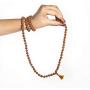 Wonder Care Authentic Rudraksh Mala-5face- Genuine Himalayan Rudraksha Seeds Religious Ornament Rosary Japa Mala Necklace - Imported from Nepal