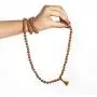 Wonder Care Authentic Rudraksh Mala-5face- Genuine Himalayan Rudraksha Seeds Religious Ornament Rosary Japa Mala Necklace - Imported from Nepal