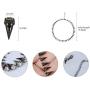 Alilang Choker Chain Necklace Crystal Rhinestone Punk Panther Goth Silvery Tone
