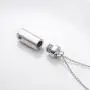 Cremation Jewelry Sterling Silver Angel Wing Memorial Urn Necklace Ashes Keepsake Pendant Necklace for Unisex
