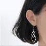 XCOIN 3 Pairs Celtic Knot Dangle Earrings for Women Silver Twist Wave Filigree Teardrop Fashion Earring Jewelry