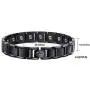 Titanium Magnetic Bracelet for Men,Elegant Therapy Titanium Magnetic Bracelet for Pain Relief Magnetic Bracelet Men (Black) Titanium Magnetic Bracelet for Men,Elegant Therapy Titanium Magnetic Bracelet for Pain Relief Magnetic Bracelet Men (Black)