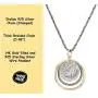 Graduated Circles 925 Sterling Silver and 14k Gold Filled Multi Hoops Drop Pendant Graduated Circles 925 Sterling Silver and 14k Gold Filled Multi Hoops Drop Pendant