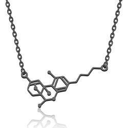 WSNANG Chemistry Molecule Necklace Diethylamide Molecule Necklace Chemistry LSD Jewelry for Science Lover and Chemistry Lovers Gift