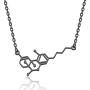 WSNANG Chemistry Molecule Necklace Diethylamide Molecule Necklace Chemistry LSD Jewelry for Science Lover and Chemistry Lovers Gift