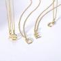 Letter Necklaces Gifts for Women Girls : 14k Gold Plated Dainty Initial Charms Personalized Name Teens Kids Birthday Jewelry