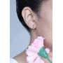 Dazzlingrock Collection 0.20 Carat (ctw) 10K Gold Round Black & White Diamond Ladies Dangles Earrings 1/5 CT