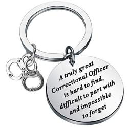 CENWA Correctional Officer Gift Correctional Officer Jewelry A Truly Great Correctional Officer is Hard to Find Keychain Gift from Correctional Officer