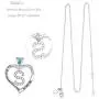 Birthday Gifts Daugter March Birthstone Necklace She Believed She Could So She Did Aquamarine Peridot Blue Sapphire Pink Tourmaline Citrine Jewelry Inspiritional Initial S Love Heart Jewelry for Her