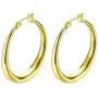 Hoop Earrings, 18K Gold Plated Rounded Hoops Earrings for Women Jewelry 1.4'' Hoop Earrings, 18K Gold Plated Rounded Hoops Earrings for Women Jewelry 1.4''