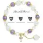 Rose&Poem Triple Crystal Bracelet, Amethyst-Moonstone-Clear Quartz, 14K Gold Plated Key Charm Stretch Beaded Bracelet, Spiritual Reiki Chakra Fertility Healing Gemstone Beads Dainty Jewelry Gift Rose&Poem Triple Crystal Bracelet, Amethyst-Moonstone-Clear Quartz, 14K Gold Plated Key Charm Stretch Beaded Bracelet, Spiritual Reiki Chakra Fertility Healing Gemstone Beads Dainty Jewelry Gift