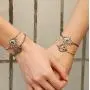 KELITCH Peace Sign Symbol Charm Bracelet Miyuki Seed Bead Link Anklet For Women Men Adjustable Cuff Handmade Gifts KELITCH Peace Sign Symbol Charm Bracelet Miyuki Seed Bead Link Anklet For Women Men Adjustable Cuff Handmade Gifts