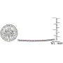 Dazzlingrock Collection 14K Round Cut Real Pink Sapphire Ladies Tennis Bracelet, White Gold Dazzlingrock Collection 14K Round Cut Real Pink Sapphire Ladies Tennis Bracelet, White Gold