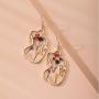 Boob Earring Face Abstract Gold Female Body Pendant Dangle Earrings Sets Picasso women shape Chokers wire face Stud Earring-6 pairs