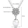 St.Claire Swarovski Crystals 18K Gold Plated Unique Pendant Necklace 925 Sterling Silver Necklace Birthstone Pendant Necklaces for Women with 5A Cubic Zirconia Christmas Jewelry Birthday Gift