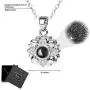 mylulu I Love You Necklace 100 Languages Necklace - Nano Jewelry Projection Necklace Pendant Loving Memory Collarbone Necklace Gift for Women Mom Her mylulu I Love You Necklace 100 Languages Necklace - Nano Jewelry Projection Necklace Pendant Loving Memory Collarbone Necklace Gift for Women Mom Her