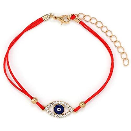 yfstyle Evil Eye Bracelet for Women Men Adjustable Kabbalah String Bracelet for Protection and Luck Amulet Jewelry Gift