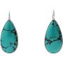UTOPIA JAIPUR 925 Sterling Silver Turquoise Drop Earrings For Women & Teens
