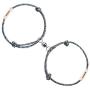 Yopicks Magnetic Couples Bracelets, Mutual Attraction Rope Braided His and Hers Bracelets Custom Nameplate ID Matching Bracelets for Lover
