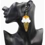 Fun Acrylic Ice Cream Popsicle Drop Earrings Cute Food Model Dangle Earrings Unique Gift Jewelry for Women Girls