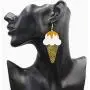 Fun Acrylic Ice Cream Popsicle Drop Earrings Cute Food Model Dangle Earrings Unique Gift Jewelry for Women Girls