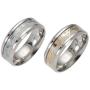 ERLUER Mens Stainless Steel Rings Luminous Glow in The Dark Superman Band Women Jewelry Ring