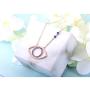 Evil Eye Jewelry Necklace - 925 Sterling Silver Blue White CZ Pendant Choker Necklace Gifts for Women Girl