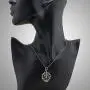 SUVANI Sterling Silver Nataraja Shiva Dance of Destruction Statue Figure 3D Pendant Amulet Necklace 18