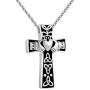 LoEnMe Jewelry Urn Necklace for Ash Cremation Pendant Celtic Cross Angel Wing Birthstone Memorial Keepsake for Women Men