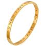 VNOX Girls IP Stainless Steel Rhinestone Roman Numeral Bangle Bracelet,Silver,7.5''