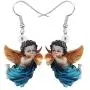 DOWAY Acrylic Angel Cupid Earrings Dangle Drop Sweet Jewelry for Women Girls Teens Party Charm Gift DOWAY Acrylic Angel Cupid Earrings Dangle Drop Sweet Jewelry for Women Girls Teens Party Charm Gift