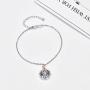 KINGWHYTE Virgin Mary Bracelet for Women 925 Sterling Silver Womens Bracelet Religious Catholic Jewelry Gift with Adjustable Chain