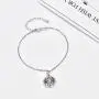 KINGWHYTE Virgin Mary Bracelet for Women 925 Sterling Silver Womens Bracelet Religious Catholic Jewelry Gift with Adjustable Chain KINGWHYTE Virgin Mary Bracelet for Women 925 Sterling Silver Womens Bracelet Religious Catholic Jewelry Gift with Adjustable Chain