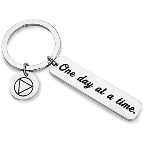MAOFAED Sobriety Bracelet One Day at a Time Addiction Recovery Inspirational Jewelry Motivational Gifts