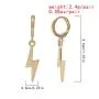Olbye Thunder Huggies Earrings Gold Dangling Lightning Bolt Earrings Minimalist Everyday Earrings Jewelry for Women and Girls (Gold) Olbye Thunder Huggies Earrings Gold Dangling Lightning Bolt Earrings Minimalist Everyday Earrings Jewelry for Women and Girls (Gold)