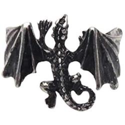 Ailiessy Dragon Open Rings for Men Punk Bike Dragon Animal Finger Rings Halloween Decor Jewelry Gifts