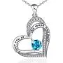 Heart Necklace for Women 925 Sterling Silver I Love You to The Moon and Back Necklace for Girls