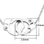 Jude Jewelers Stainless Steel Handcuff Infinity Interlocking Circle Collar Statement Necklace Jude Jewelers Stainless Steel Handcuff Infinity Interlocking Circle Collar Statement Necklace