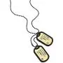 COOLSTEELANDBEYOND Two-Pieces Military Army Dog Tag with Black Silicone Mens Pendant Necklace, 28 inches Ball Chain COOLSTEELANDBEYOND Two-Pieces Military Army Dog Tag with Black Silicone Mens Pendant Necklace, 28 inches Ball Chain