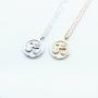 Spoil Cupid 14K Gold Plated 925 Sterling Silver Matte Finish Yoga Aum Om Ohm Sanskrit Yogi Spiritual Harmony Pendant Necklace,18''