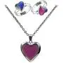 Mood Necklace Love Heart Change Color Emotional Feeling Adjustable Size Mood Rings 3pcs (3 pcs) Mood Necklace Love Heart Change Color Emotional Feeling Adjustable Size Mood Rings 3pcs (3 pcs)