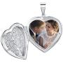 Amberta 925 Sterling Silver - Various Types - Opening Locket for Women - for Birthstone Charm or Photo